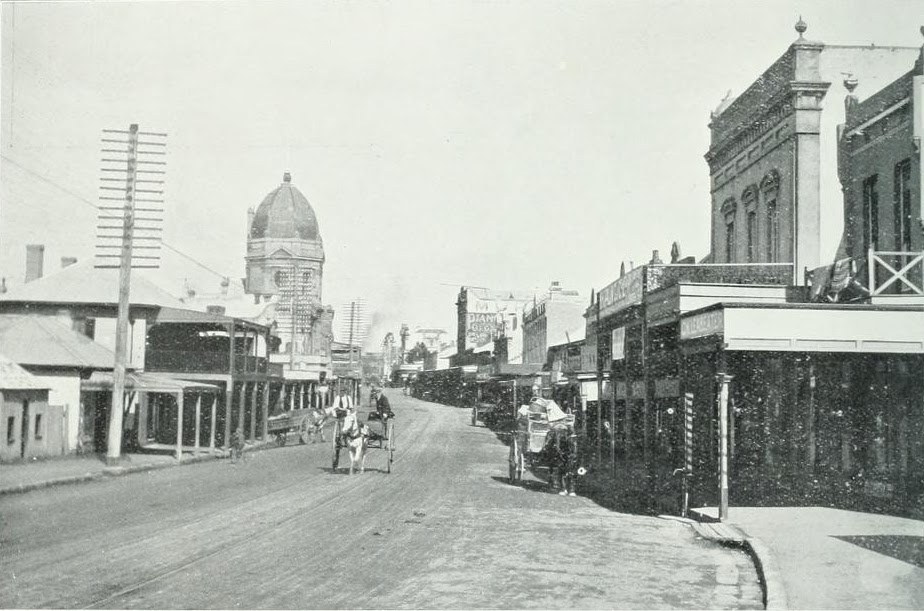 Church Street, Parramatta, Looking South from Lennox Bridge c.1910