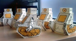 Symbian World Bugs and Bots Papercraft