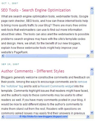 Add Scrollbars to Blog Posts