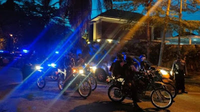 Demi Wujudkan Kamtibmas Kondusif, Brimob Polda Sumut Gelar Patroli Jelang Subuh.