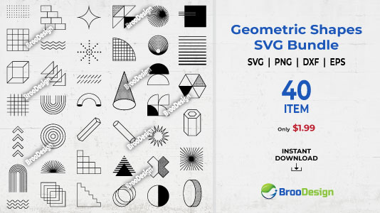 Geometric Shapes SVG Bundle v1