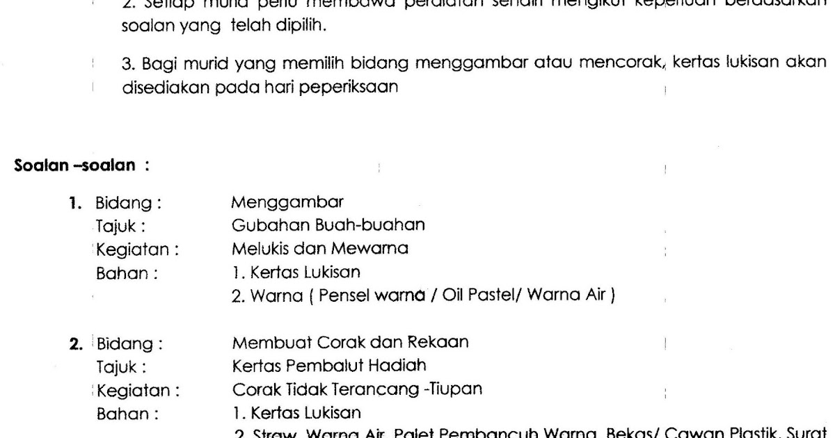 Soalan Peperiksaan Mac Matematik Tahun 4 - Terengganu w