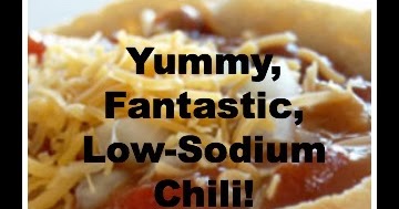 Messy Faces, Happy Families: Yummy Low-Sodium Chili!