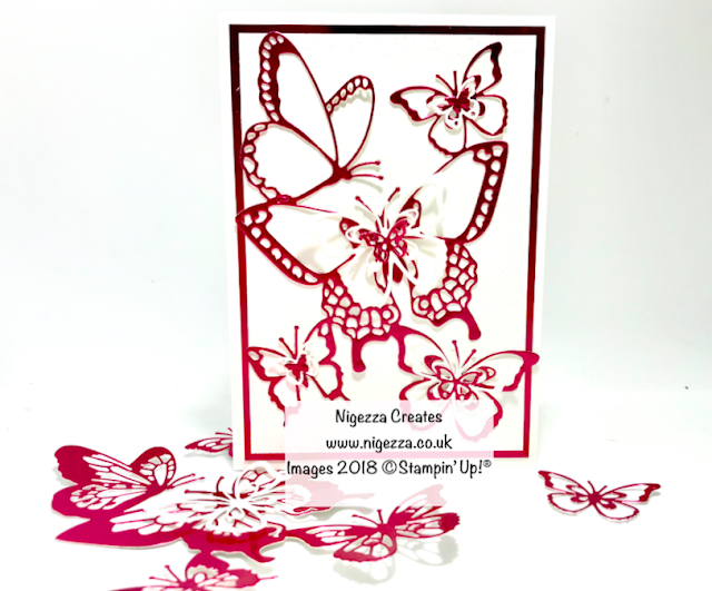 Butterfly Card Using Stampin' Up! Free Foil Nigezza Creates