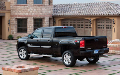 2011 GMC Sierra Denali Heavy Duty Rear Angle View