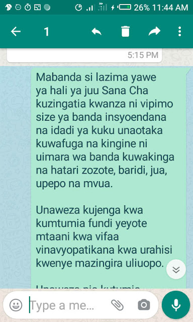 Banda la kuku unaweza kumtumia fundi yeyote mtaani na vifaa vinavyopatikana kwa urahisi