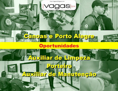 STV abre vagas para Auxiliar de Limpeza, Porteiros e Manutenção em Porto Alegre e Canoas