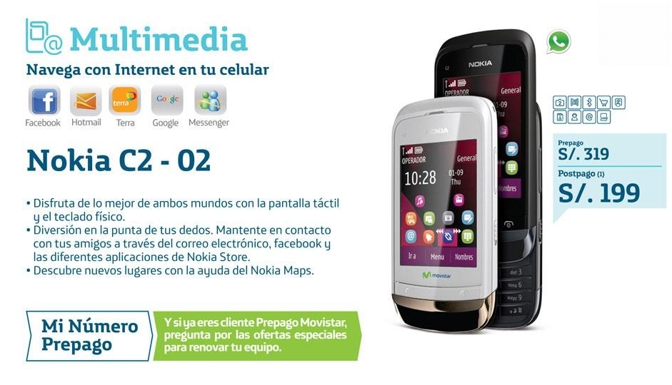 Movistar Perú: Nokia C2-02