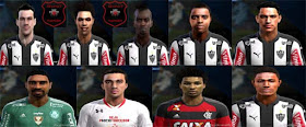 Faces : João Schmidt, Thiago Santos, WillianArão, Giovanni Augusto, Hyuri, Jemerson, jesiel,  Junior urso, Tiago, Pes 2013