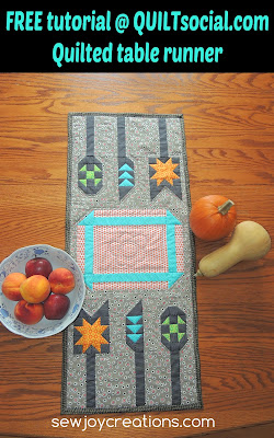 quilted table runner patchwork utensils