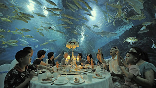 Chinese diners under the sea