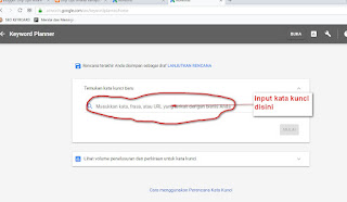 gambar3. Mudah Belajar Cepat Google Keyword Planner