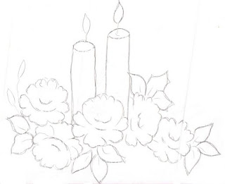 velas e rosas