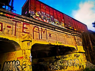 Blair Menace, asheville, asheville trains, asheville gtrain tracks, graffiti, asheville graffiti,