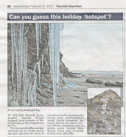 Cornish Guardian photograph. Watergate Bay