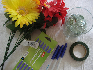 how to make flower pens