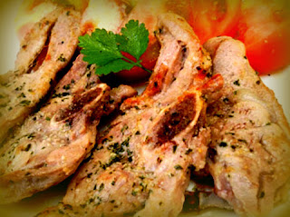 Chuletas de pavo en salsa de maracuyá