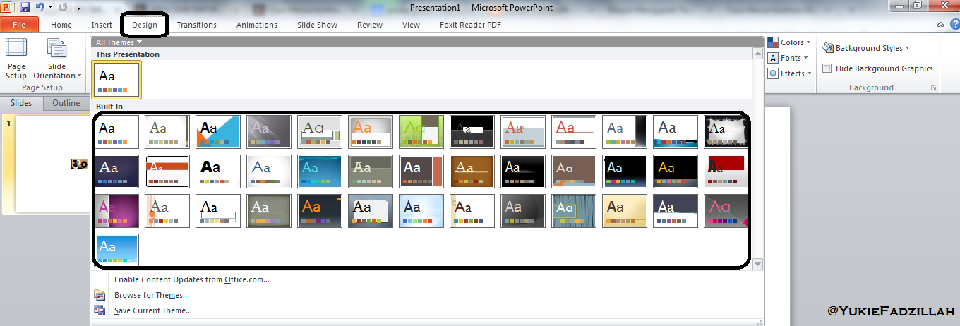 Cara Mengganti Tema Power Point agar lebih menarik