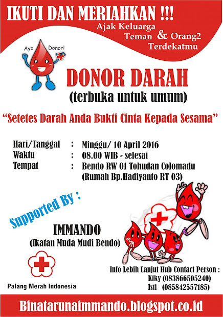 Pamflet Donor Darah : Jual Jasa Pembuatan Desain Poster ...