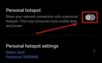 Mengaktifkan Tethering Wifi