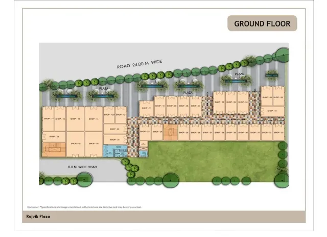 Rajvik Plaza Ground Floor Plan