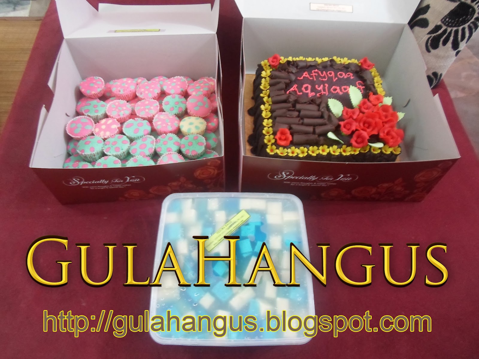 Gula Hangus ( 002177897 - D ): Kek Coklat, Apam Palkadot 