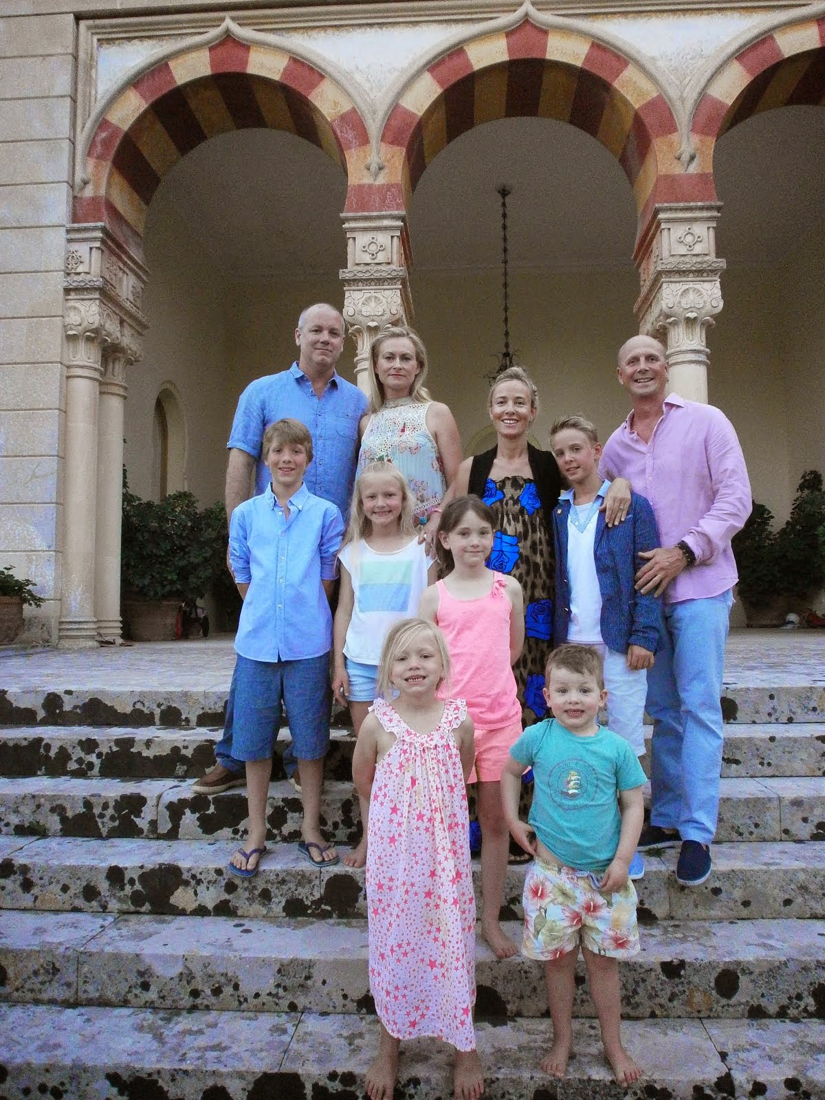 Family portraits at San Cesario villa