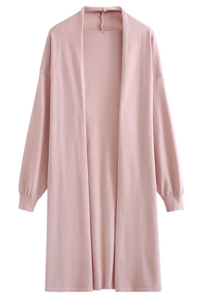 Loose longline cardigan