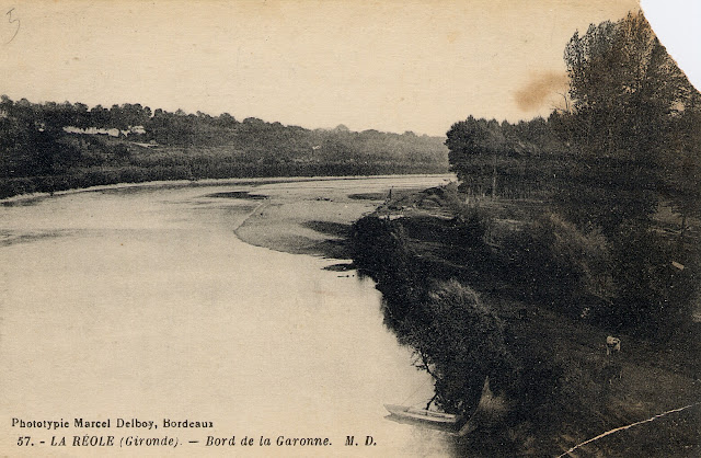 Garonne, Le rouergue, La réole, Plage