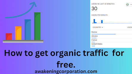 How to get free website traffic from premium countries.