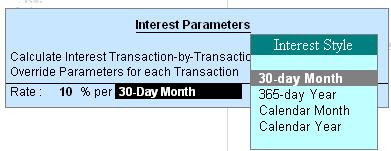 Interest parameters billbybill