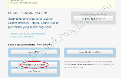 aktivasi akun sekolah