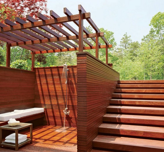 Backyard deck design with open roof wood | Backyard Design 