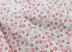 Red and Cream quilting fabric.  Do you recognise it?