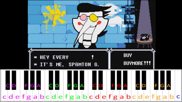 HEY EVERY! (Deltarune) Piano / Keyboard Easy Letter Notes for Beginners