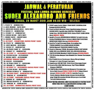 Sudres Alexandro and Friends, Kendal, Minggu 24 Maret 2019