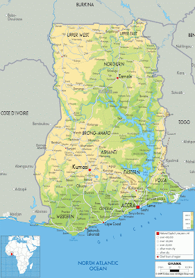 Ghana Country Map