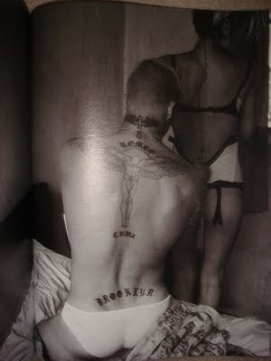 david beckham tattoo on upper back