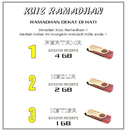 Contoh Soalan Kuiz Ramadhan - Cheveux u