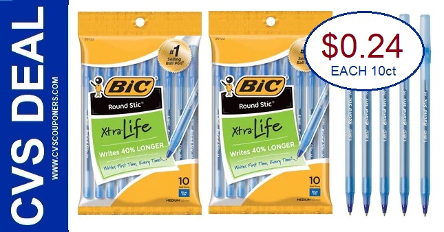 BIC 10 Pack of Pens Only $0.24 at CVS