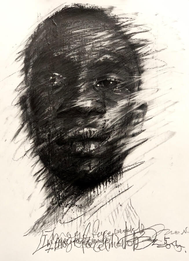 07-Barely-visible-tears-Charcoal-Portraits-GyoBeom-AN-www-designstack-co
