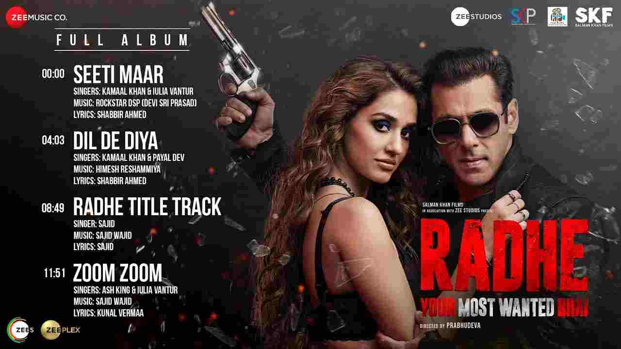 ज़ूम ज़ूम Zoom zoom lyrics in Hindi Radhe ft Salman Khan Ash King x Iulia Vantur Hindi Bollywood Song