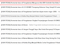 Pengalaman  Mengembalikan Komentar Blog Yang Terhapus  Secara Tidak Sengaja