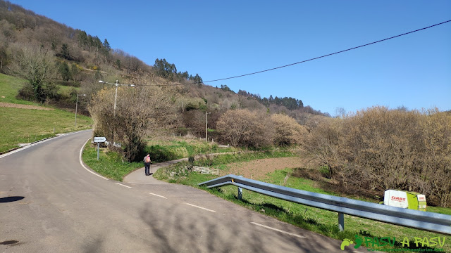 Desvío hacia el Guayoso en La Vallina