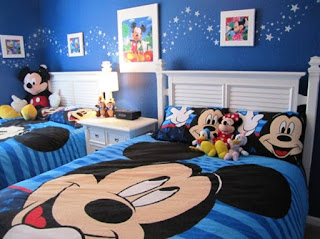 Gambar Desain Kamar Tidur Anak Mickey Mouse