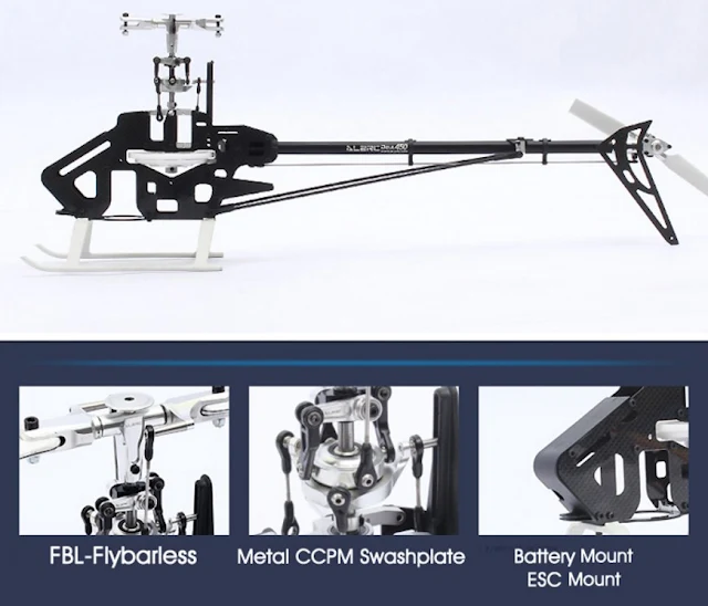  ALZRC Devil 450 Pro FBL Kit Empty Helicopter 3