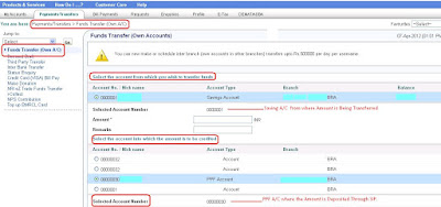 Setting SIP Amount To OnlineSBI PPF Account