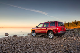 Rear 3/4 view of the 2014 Jeep Patriot Latitude