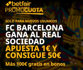 promocuota betfair Real Sociedad v Barcelona 13-1-2021