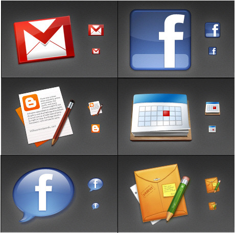 facebook icon vector. 23 Free High Quality Social Media Icons Sets